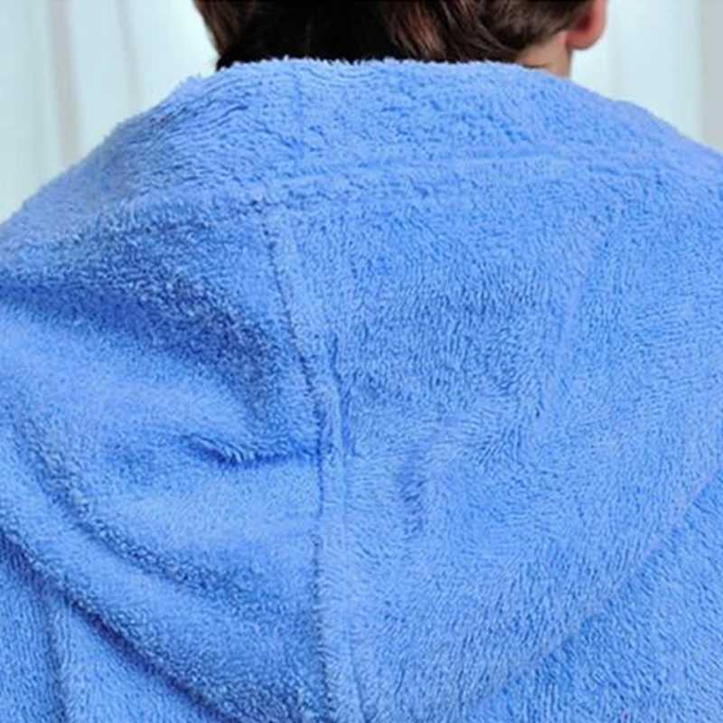 100 Cotton Hooded Bathrobe Men Long Terry Towel Big and Tall Towel Bathrobe Male Terry Cloth Bath Robe Sleeping Dressing Gown C251115