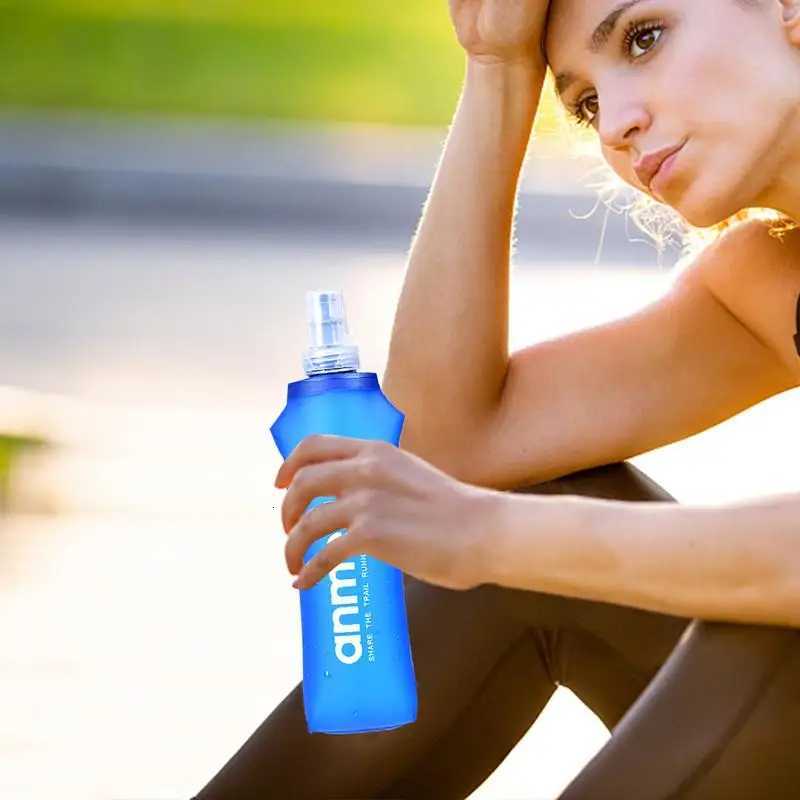 250/500ml Outdoor Folding Water Bottles Running Sport Bicycle TPU Soft Lightweight Flask Water Bag BPAFree Collapsible FlaskW251114