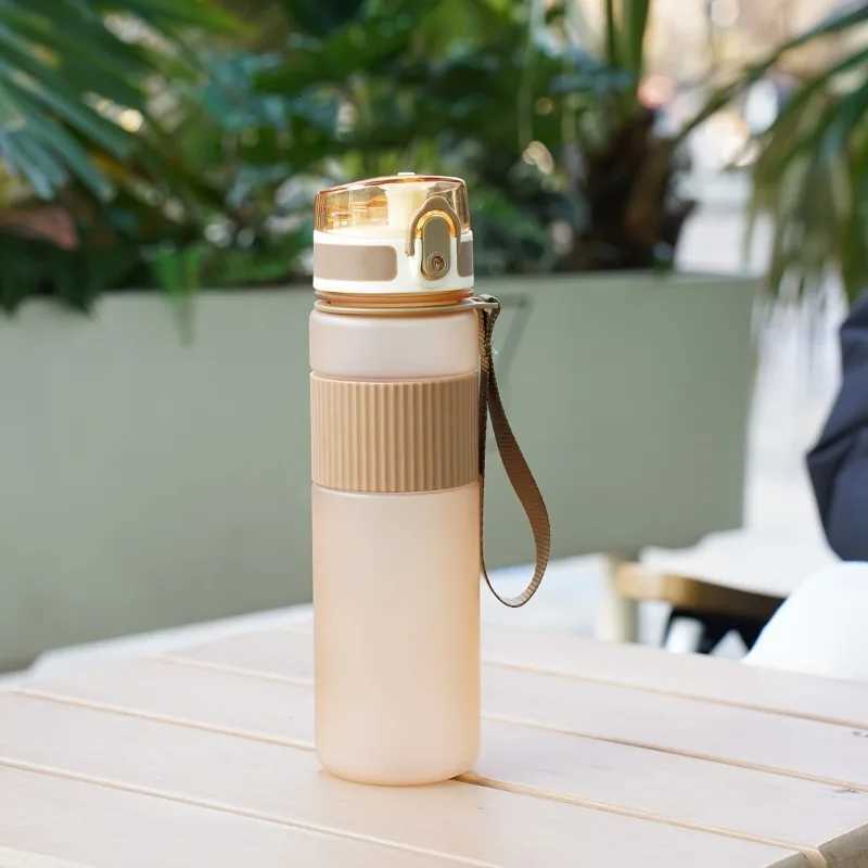 1pc BPA-Free Plastic Water Bottle with Lid and Strap-Ideal for Hiking Fitness and Casual Use - Perfect Gift for FatherS DayW251114