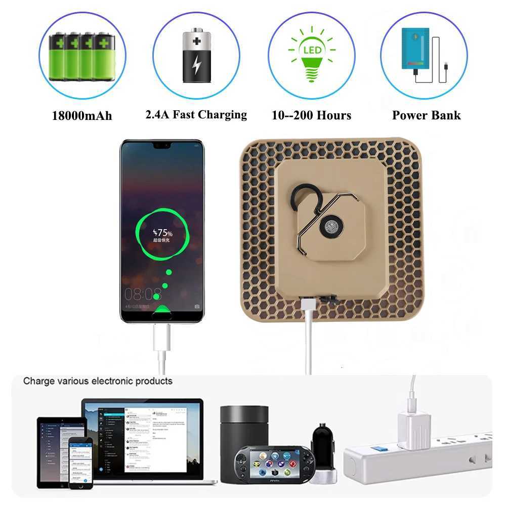 18000mAh 100W Rechargeable LED Camping Lantern Strong Light Portable Torch Tent Light Emergency Work Maintenance Light M251115