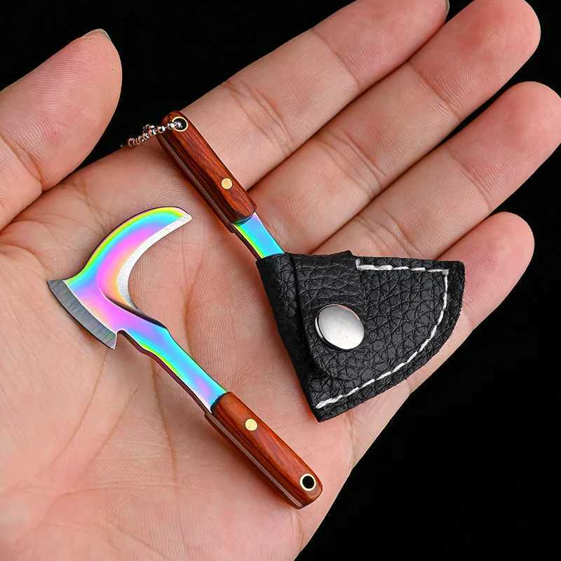 Mini sickle pendant keychain mini vegetable knife suspension keychain holder car keychain outdoor camping tool keychain M250415