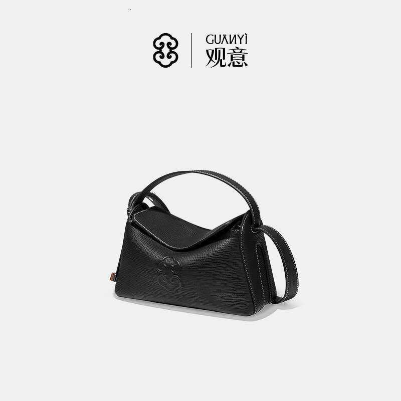 Mm Women's Bags Guanyi Carrying Chinese Style Designer Leather Handbag, Lunch Box Bag, Loose And Niche Crossbody Women's Bag