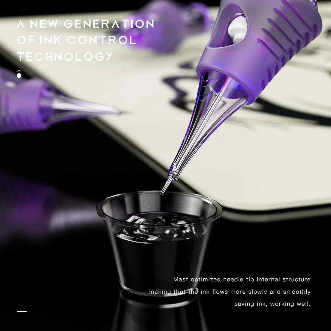 Mast Tattoo Cyber Cartridge Needles RL Disposable Sterilized Safety Makeup Permanent Machines Grips 20pcs/lot 250409