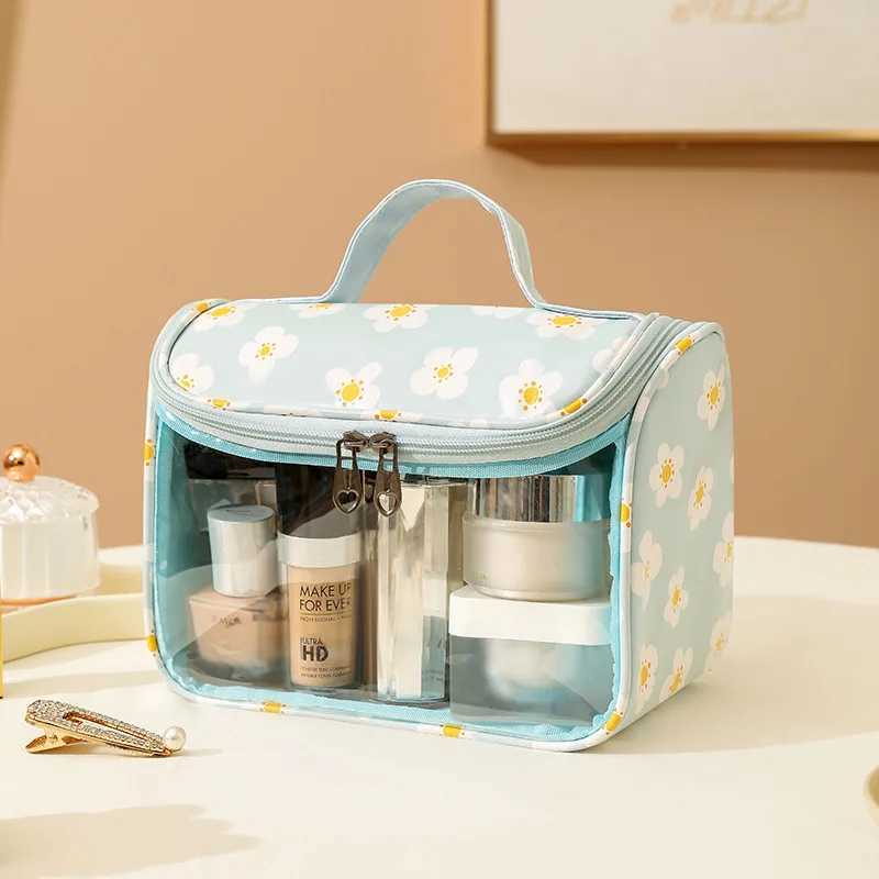 4-piece PVC makeup bag printed transparent W handbag waterproof travel makeup bag Cvenient makeup bag coin walletXJ250415