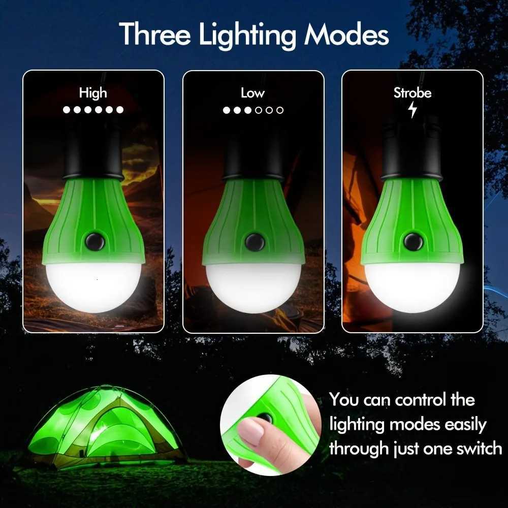 1pc Portable 3LED Outdoor Hanging Light - Perfect for Camping Emergency and Night Lighting M251115