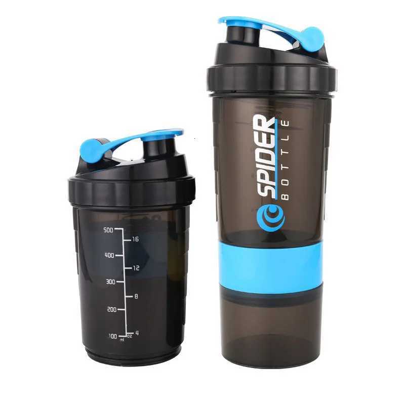 Sport Water Bottle Portable Protein Shake Cup 3 Layers Shake Cup with Measurement Marking Gym Fitness Protein Shake BottleW251114