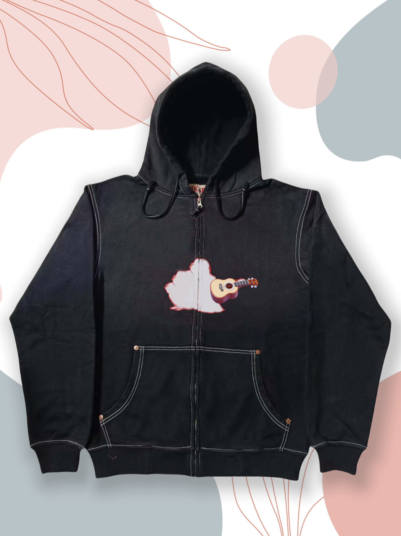 Trendy Zip-Front Hooded Pullover for Men - Cozy and Fashionable Knitwear