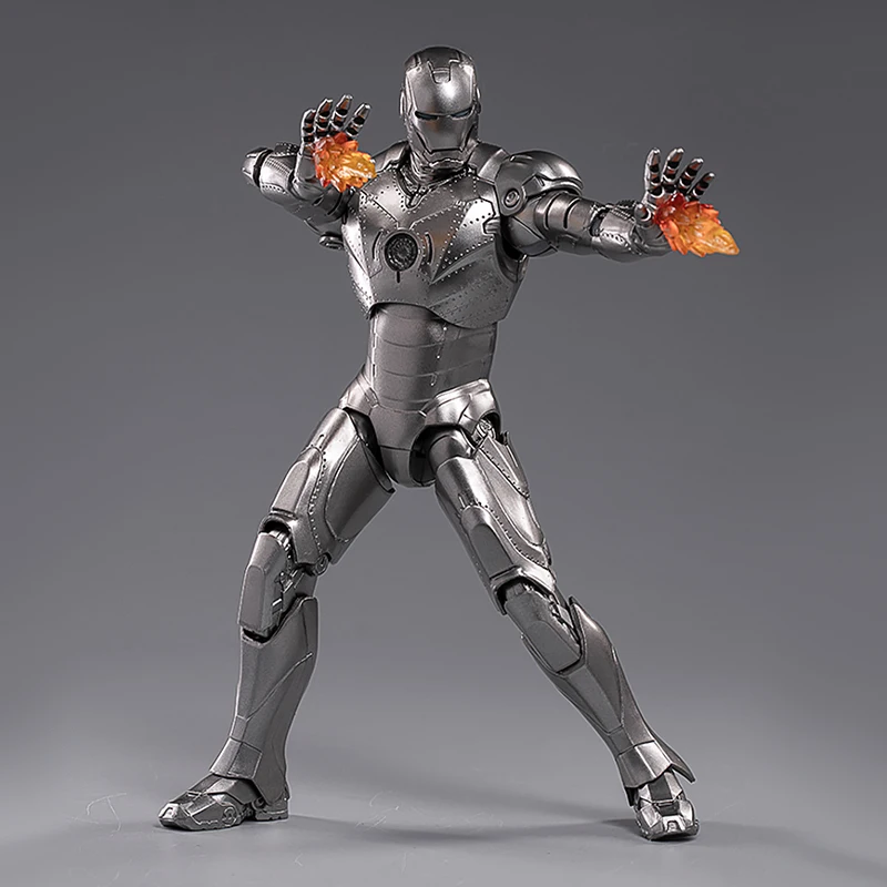 ZD Toys Marvel Official Licensed Iron Man MK2 7Inch Tony Stark Action Figure Avengers 1/10 Scale Collectible Model Kids Gifts Bulk Wholesale