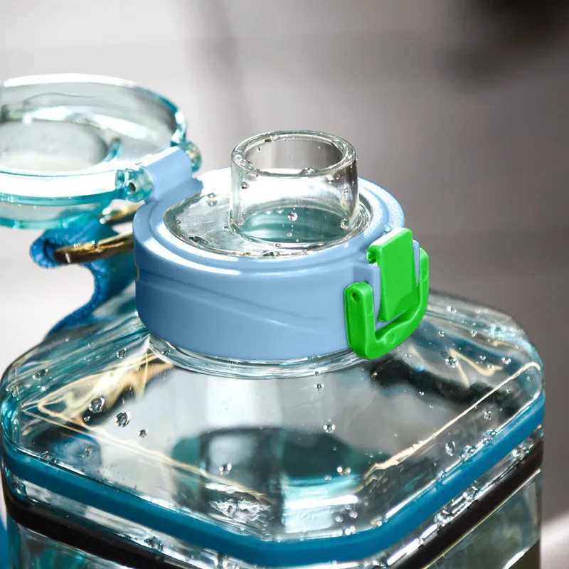 2 Liter Water Bottle Large Capacity not contain BPA Fitness Sports Water Cup Ton Bucket Cup Portable Big Water BottleW251114