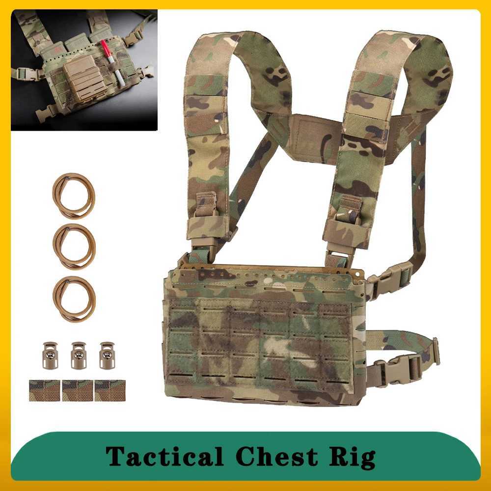 Airsoft Hunting Vest MOLLE Tactical Chest Rig Bag With 5.56 Triple Elastic Magazine Pouch Tactical Plate Carrier Vest Equipment XJ251114