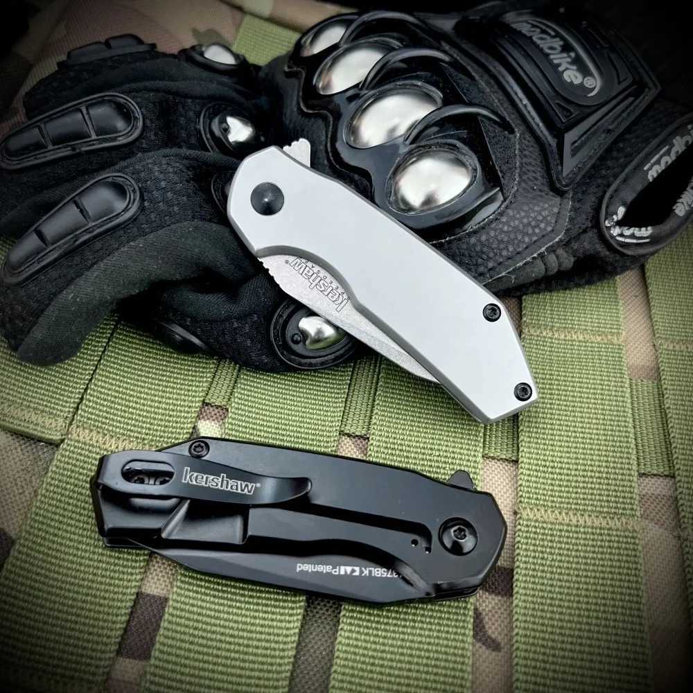 1375 Folding Knife High quality Pocket Knife 8Cr13Mov Blade 420 Steel Handle Outdoor EDC Camping Hiking Hunting ToolXJ250415