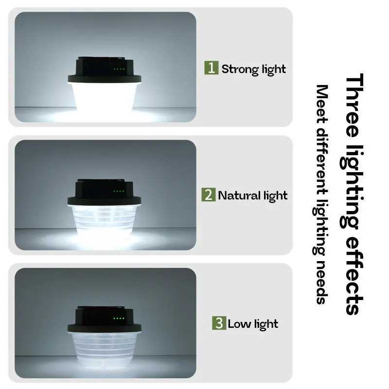 MOSLIGHTING 15W Power Camping Lantern Tent Lamp USB Rechargeable Portable Flashlight Camping Light Outdoor Hiking Night Lighting M251115