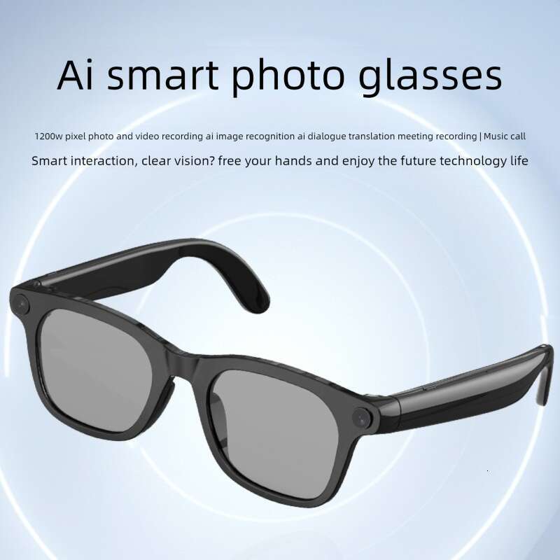 Well-known brand designer Sunglasses AI W Pixels intelligent glasses for taking photos and recording real-time voice translation