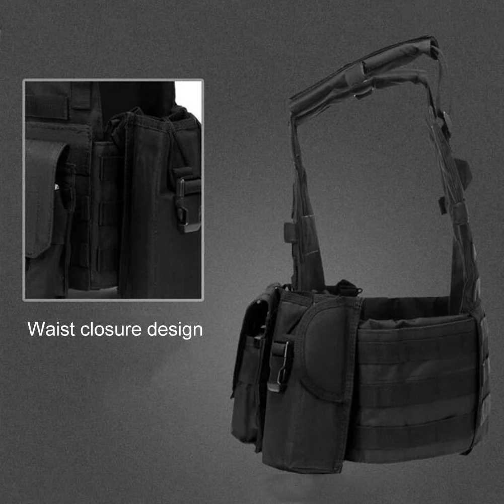 Camouflage Plate Carrier Vest Multi-Functional Molle Webbed Gear Vest Adjustable for Men and Women Combat Equipment for Outdoor Cycling XJ251114