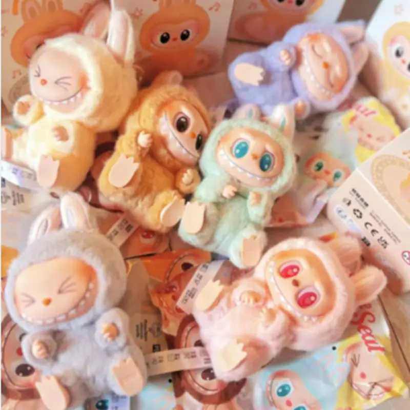 Labubu blind box Labubu keychain backpack decoration Kawaii childrens toy surprise Christmas gift mystery box T250415