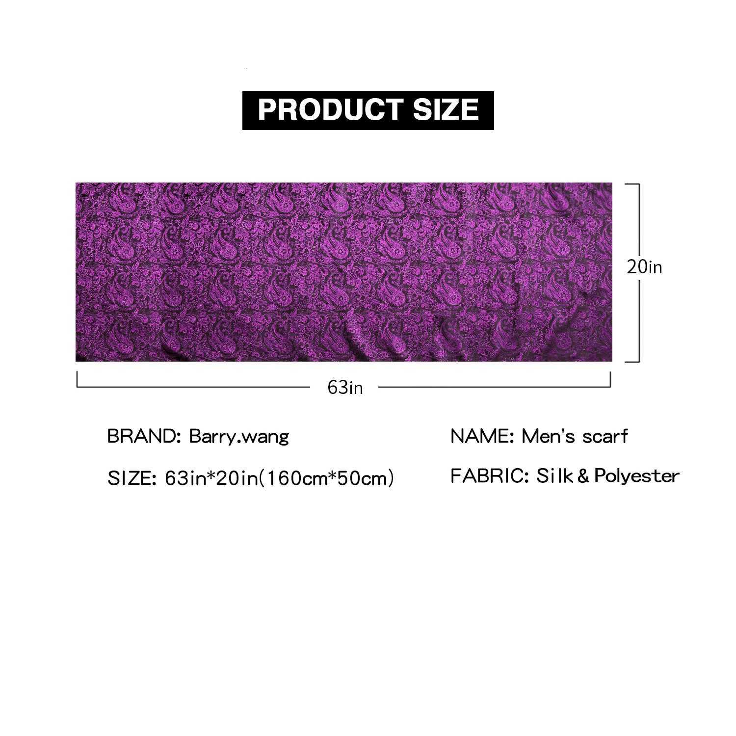 Luxury Fashion Silk Scarf Luxury Band Designer Men Women Black Paisley Shawl Bandanna Flulard Muffler Pashmina Barry Wang A-1022 Y251115