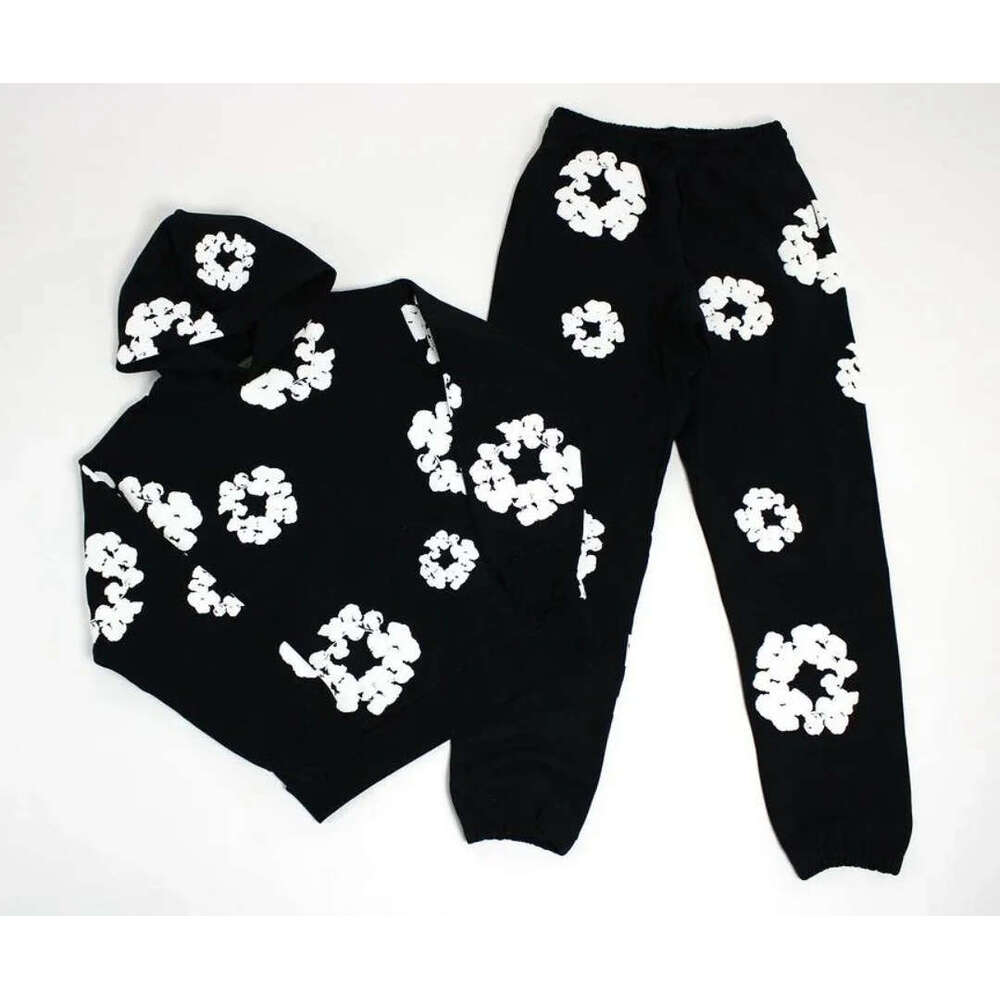 Mm Trendy Foam Printed Loose Hoodie Y2k Hip-Hop Street Wear Men's And Women's Pullover Casual Top