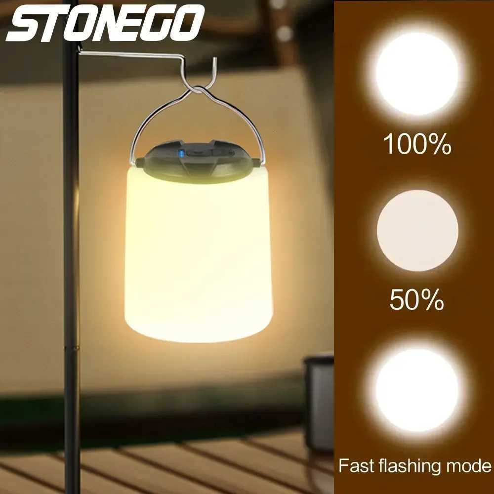 Super Bright LED Camping Light Mini USB Rechargeable Tent Lantern Outdoor Portable Lighting Emergency Canopy Lamp M251115