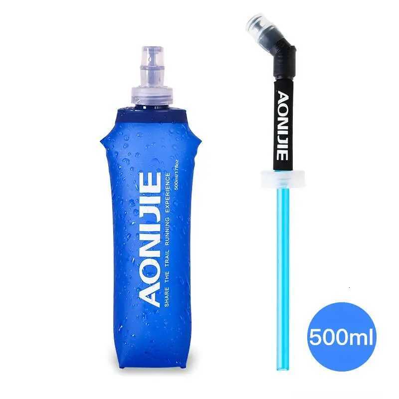 AONIJIE 250ml 500ml 600ml Soft Flask Folding Collapsible Waist Bag Vest Water Bottle TPU BPA-Free for Running Hydration Pack BagW251114