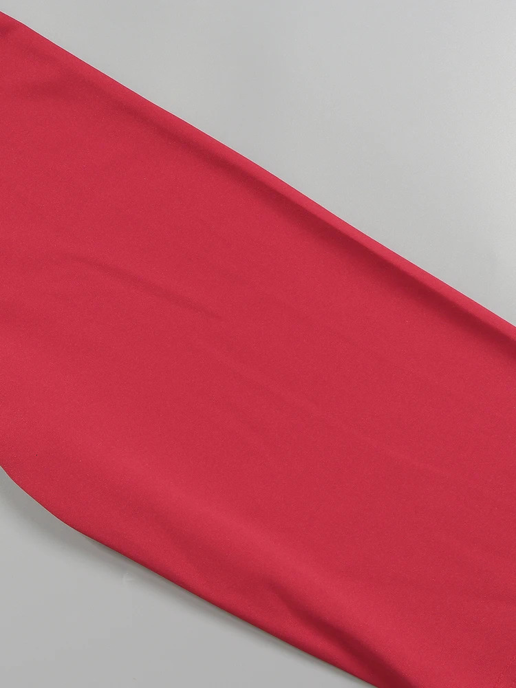 Ladies elegant commuting red chain printed tight corset short sleeved dress Midi suitable for all seasons and summer wear 250407