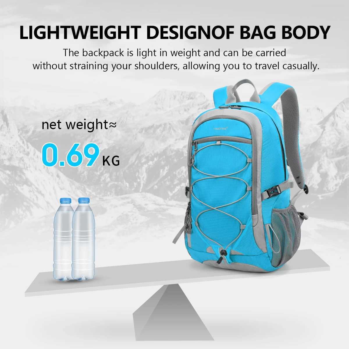 Tigernu Climbing Backpacks Men Outdoor Bag Waterproof Travel Backpack Women Light Sport Backpack Bag For Men Hiking Bag RucksackW251114