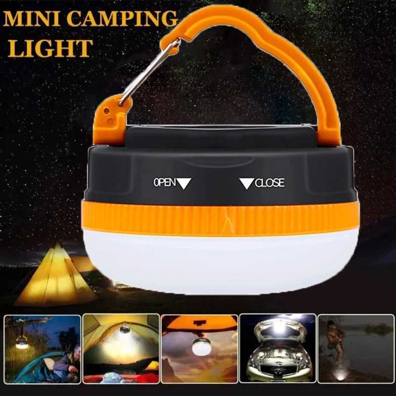 Portable LED Camping Light Use 3AAA Battery 5 Modes Lighting Tent Lamp Outdoor Waterproof Camping Hiking Night Lantern M251115
