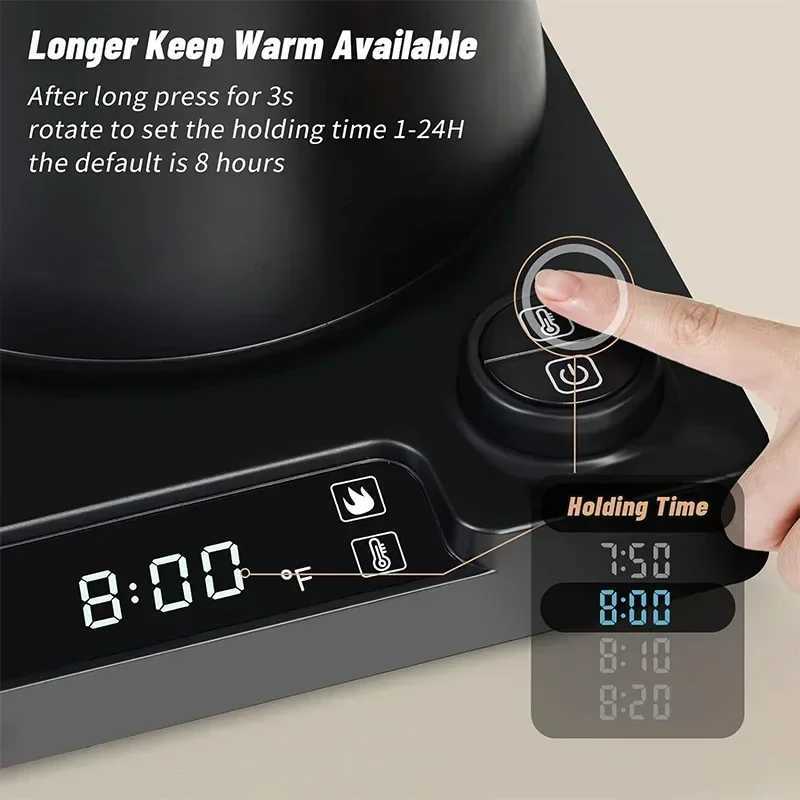 1200W Electric Kettle Intelligent Constant Temperature Fine Mouthed Electric Kettle Hand Brewed Coffee Kettle Goose Neck Kettle Y251114