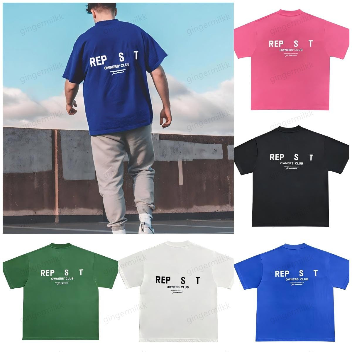 Men's TShirts Designer T Shirts Womens Short Sleeve Cotton T-Shirt Limited short sleeved high street pure cotton couple loose T-shirt