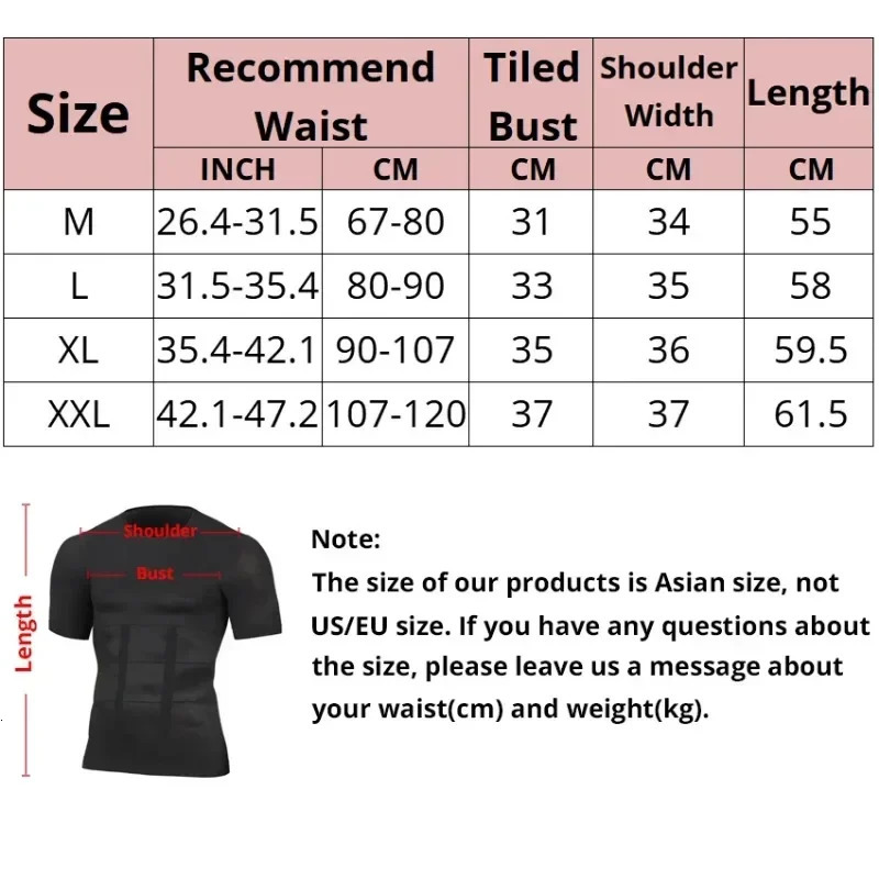 Men Body Toning T-Shirt Body Shaper Corrective Slimming Posture Belly Fat Control Compression Slim Corset Man Modeling Underwear 250415