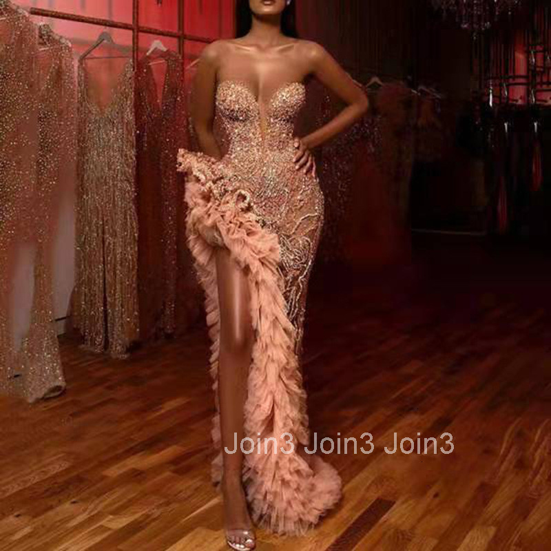2025 Summer New Womens Dress with Tassel Tail and Sexy Gold Plated Skincare Evening Dress
