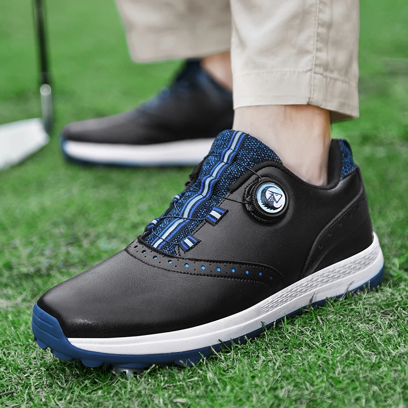 Mens outdoor lawn high-quality sports shoes professional nail anti slip lightweight golf shoes large mens training shoes 250411