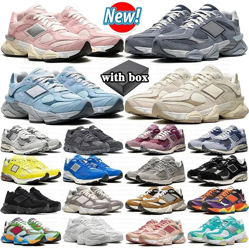 Designer trainers free shipping 9060 men women 2002r running shoes 1906 530 327 triple black cat suede sea salt arctic grey raincloud pink sneakers 36-45