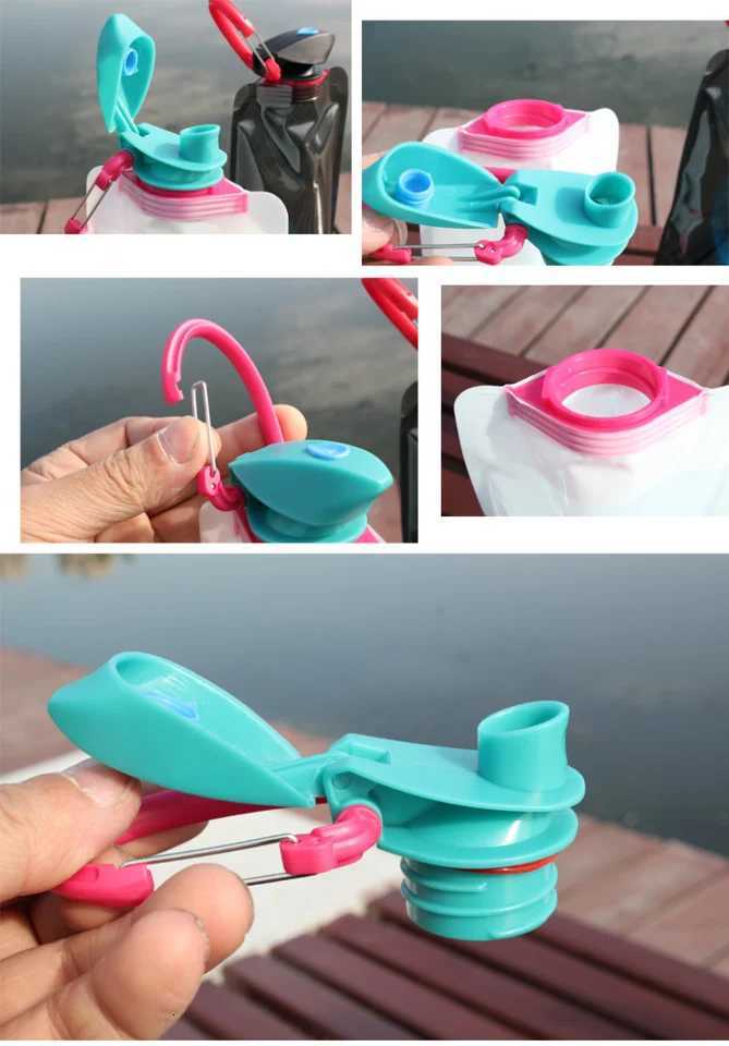 Foldable Soft Water Bag 700ml Reusable Portable Ultra-Light Water Bag Outdoor Sports Hiking Camping Cycling Folding Water BagW251114