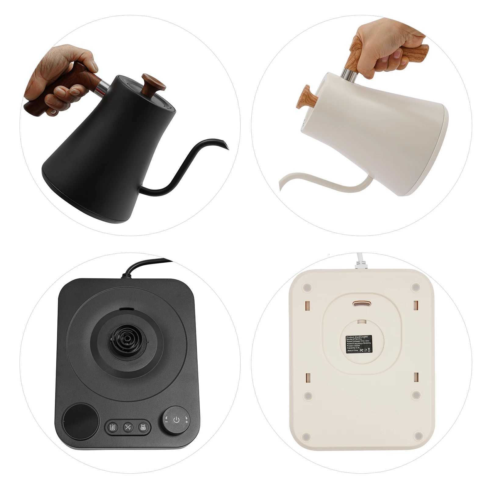 Precision Gooseneck Kettle 1200W 09L Electric Pour-Over Kettle with LED Temp Control 104-212F for Coffee Tea Y251114