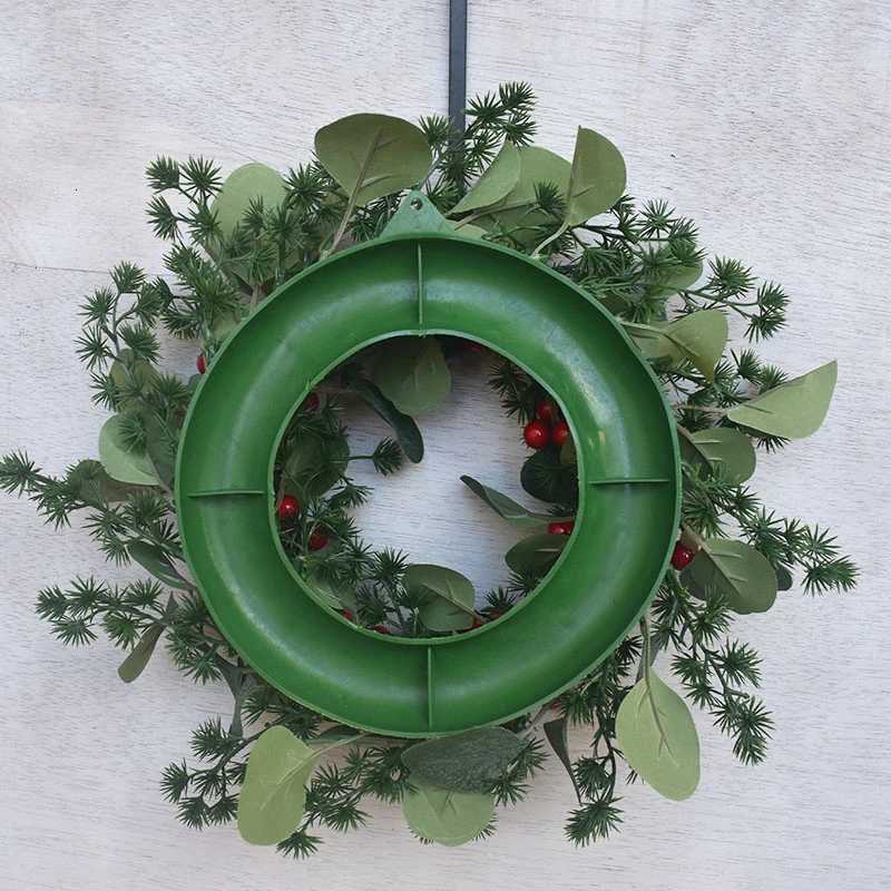 30CM Christmas Wreaths Door Hanging Rattan Farmhouse Layout Christmas Decorations Garland For Home Party Decor New Year NavidadM251115