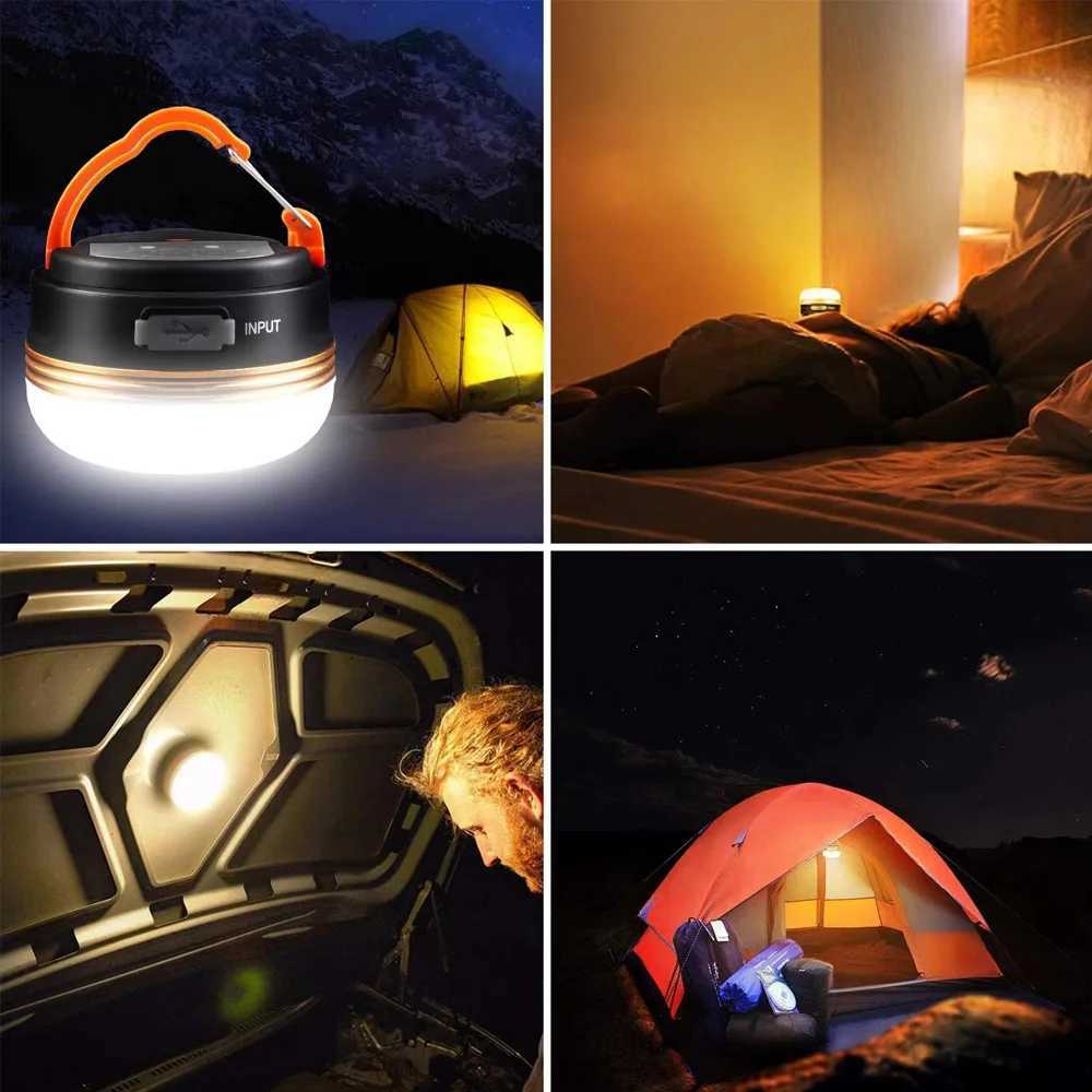 10W LED Camping Lantern Tents lamp 1800mAh Portable Camping Lights Outdoor Hiking Night Hanging lamp USB Rechargeable M251115