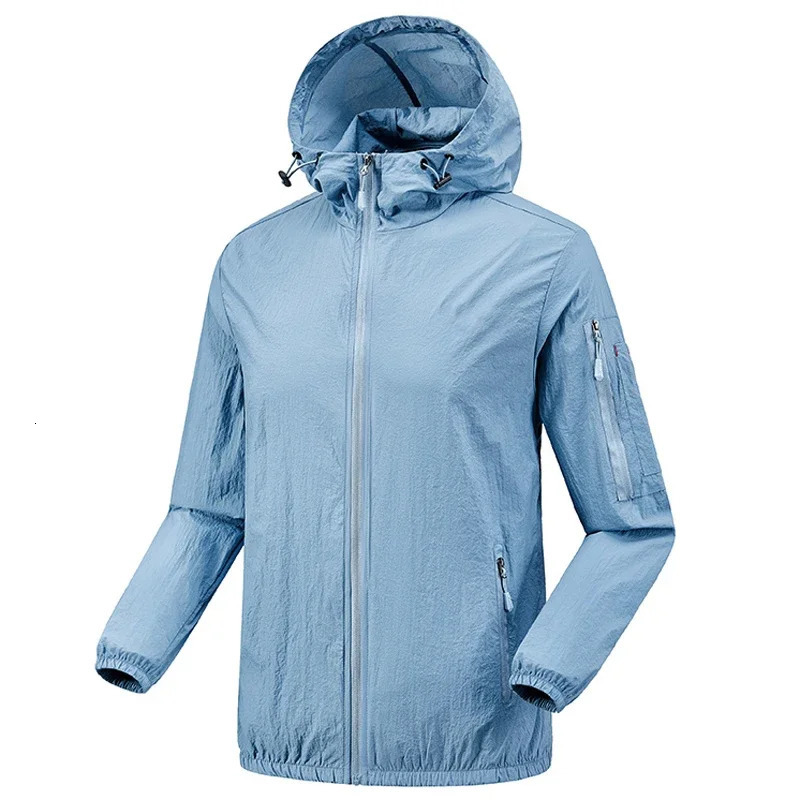 Summer Mens Skin Quick Dry Hiking Jacket Waterproof Sun UV Protection Coats Men Outdoor Sports Fishing Camping Running Jacket 250408