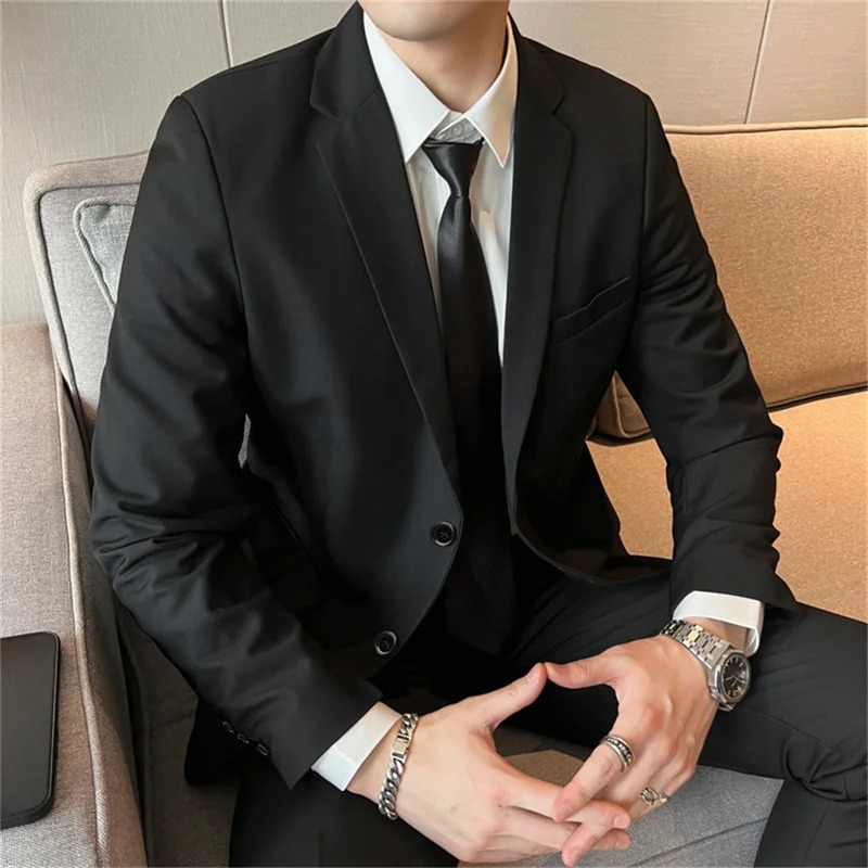 Mens Fashion Business Wedding Gentlemen Full Professional Interview Formal Casual Set 250414Z