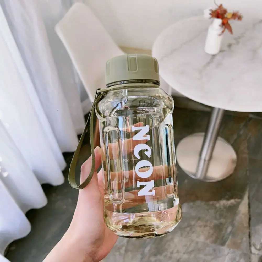 850/1100/1300ml Clear Water Bottle Portable Leakproof Large Capacity Travel Kettle Lightweight Water JugsW251114