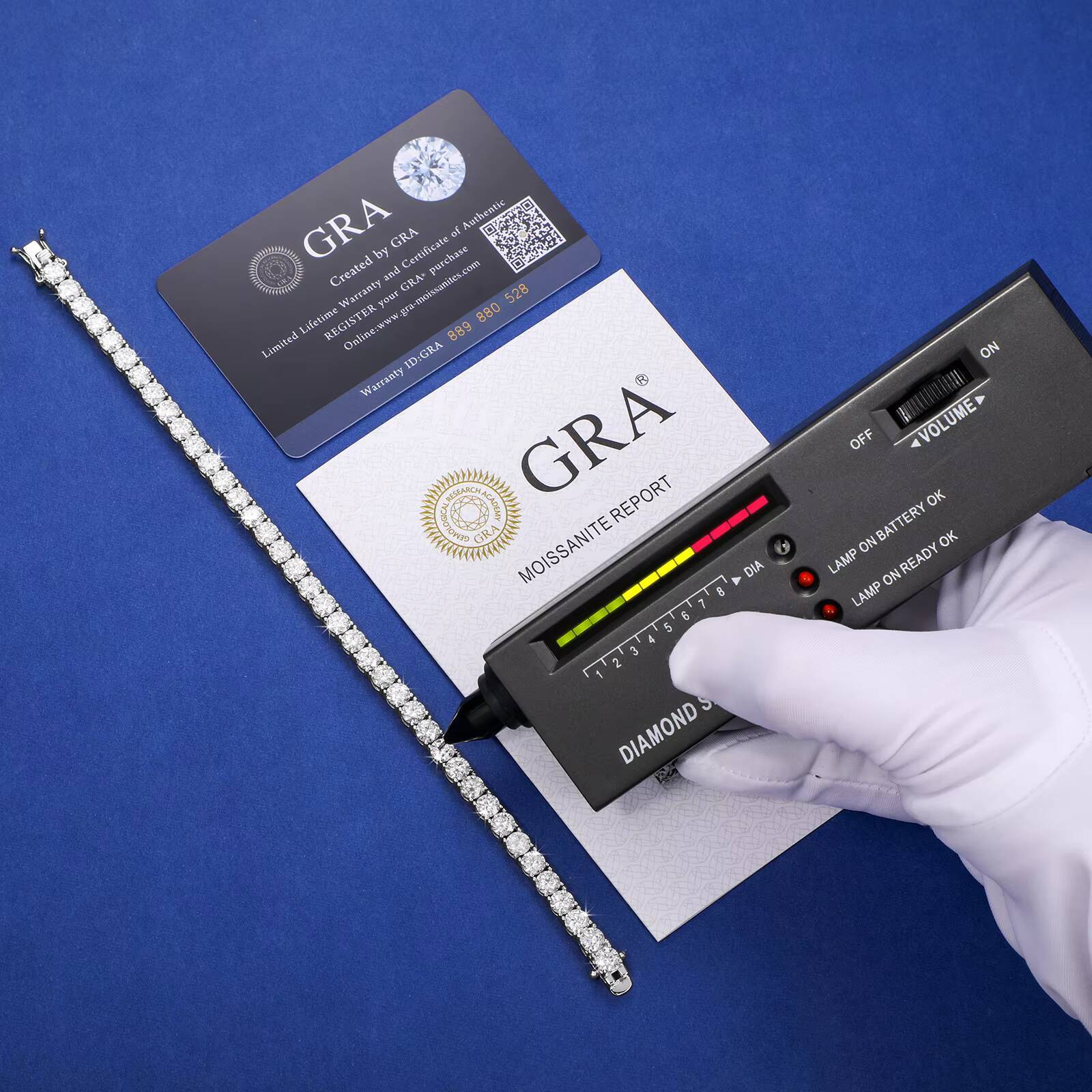 Dropshipping Pass Diamond Tester D Color VVS1 Moissanite Tennis Bracelet 925 Sterling Silver Jewelry Moissanite Fashion Bracelet