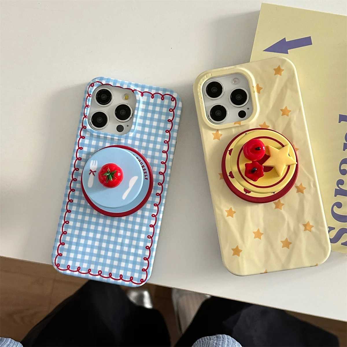 Fashion Wrinkle Texture Plaid Pattern Magnetic Phone Case For iPhone 16 Pro 15 14 Pro Max Cover with Stand Cute Cases J251202