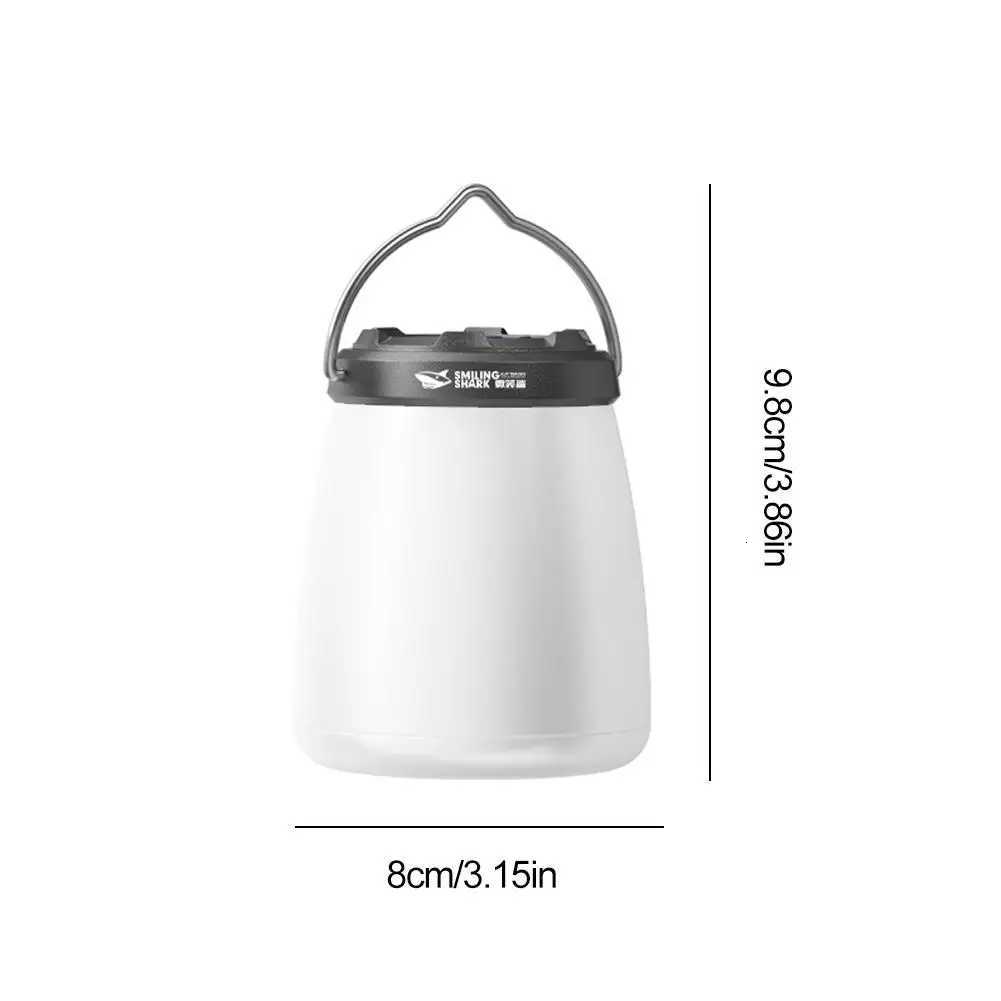 LED Camping Lantern with Power Display ABS Wide-Angle Tent Light with Built-in Hook Portable Outdoor Lighting M251115