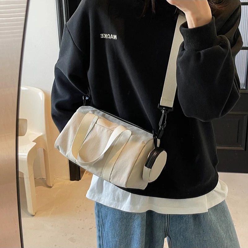 1 large capacity bag womens nylon cross body shoulder bag Versatile Communicating handbag pillow shoulder bag 250410