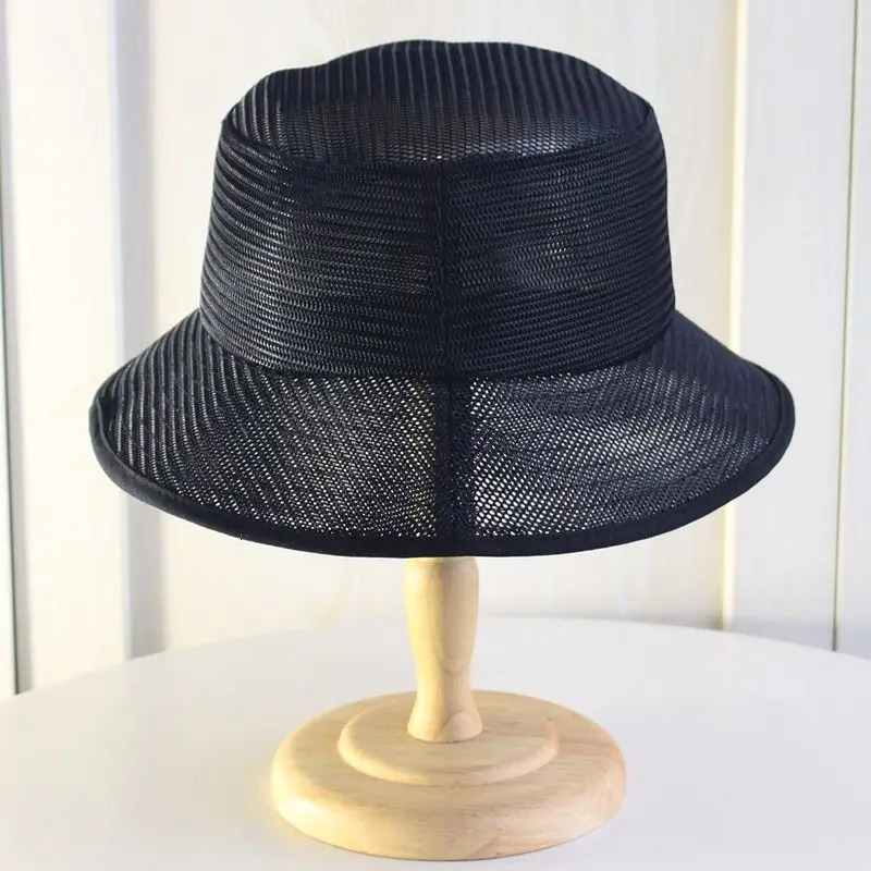 Summer Breathable Mesh Fisherman Hat Big Size Panama Hat Oversize Boonie Cap Men Plus Size Bucket Hat 56-58cm 58-60cm 60-62cm 250407