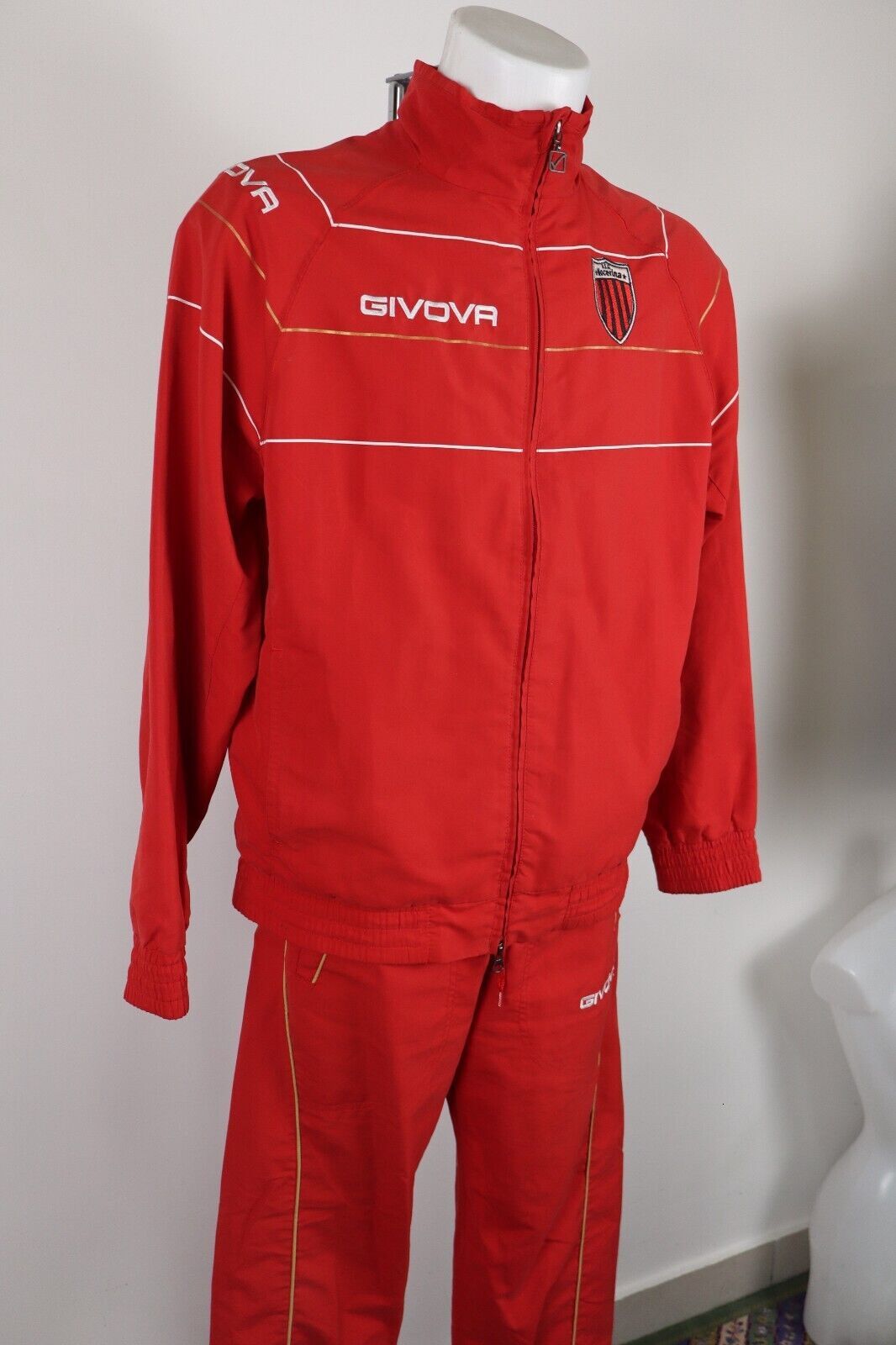 Suit Givova Nocerina Complete Football Man Size M Tracksuit Sport Vintage