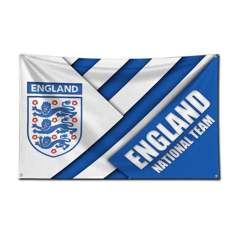 Ft England national football team flag polyester digital printing banner used for garage or outdoor decoration S25415