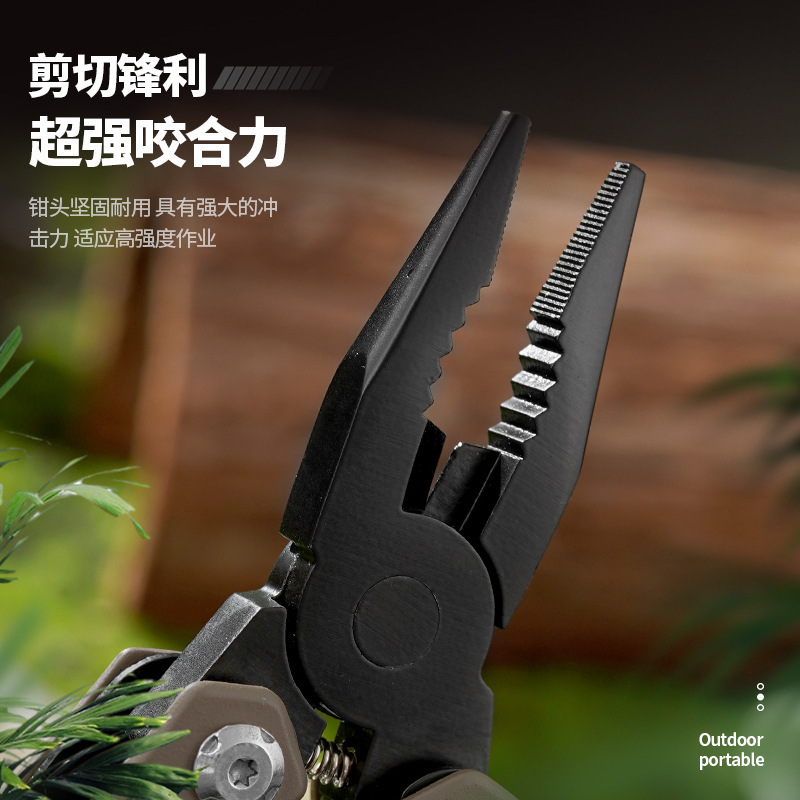 Multifunctional Tool Pliers Stainless Steel Outdoor Folding Portable Combination Multifunctional Pliers Bit 250522