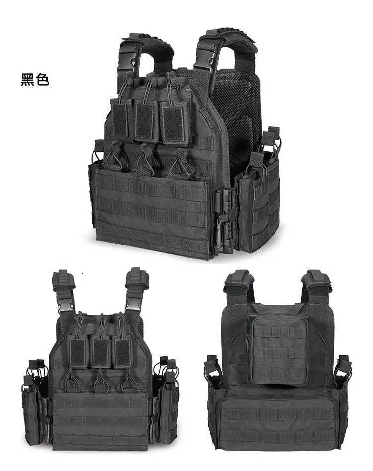 Yakeda Multifunctional Outdoor Tactical Vest CS Game Vest MOLLE Expansion Tactical Training Field Equipment Protection Plate XJ251114