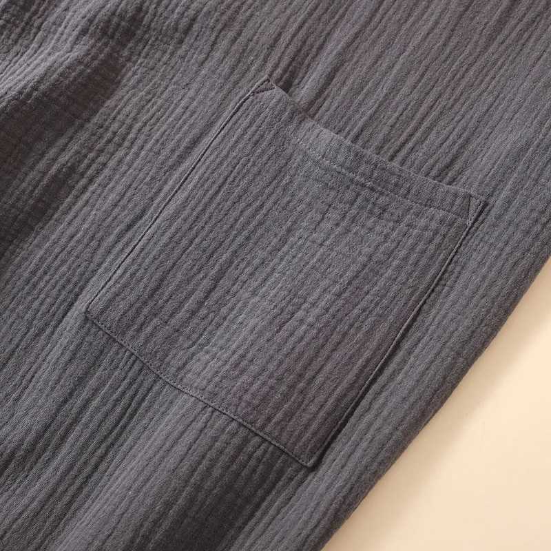 Kimono Robes for Mens and Womens Sleepwear Cotton Yarn Bathrobe Tied Cardigan Thin Home Clothes Couples Robes C251115