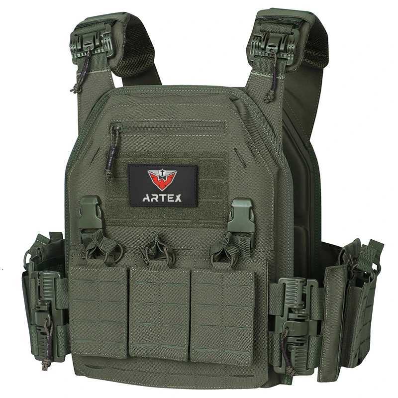 ARTEX Ranger Green Plate Carrier Tactical Vest With Quick Release Security Molle Tactical Vest Bandolier Laser Cut Combat Vest XJ251114